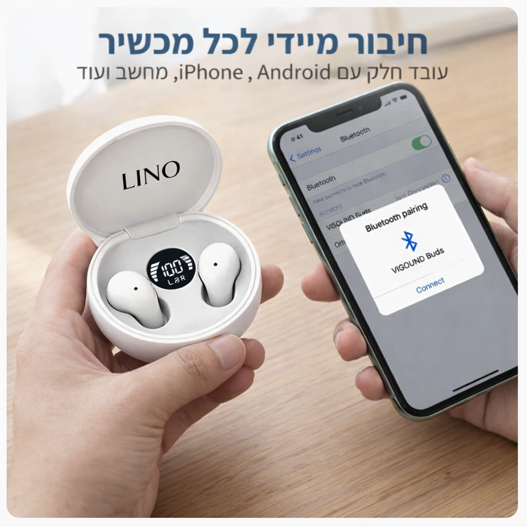Mini LINO – אוזניות נוחות ליום וללילה